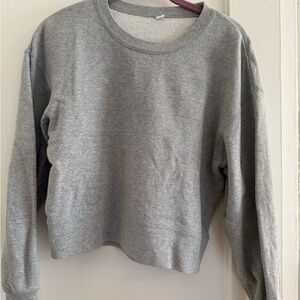 Gray Uniqlo Crewneck Sweatshirt